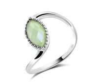 Prehnite Silver Rings NSR-2330